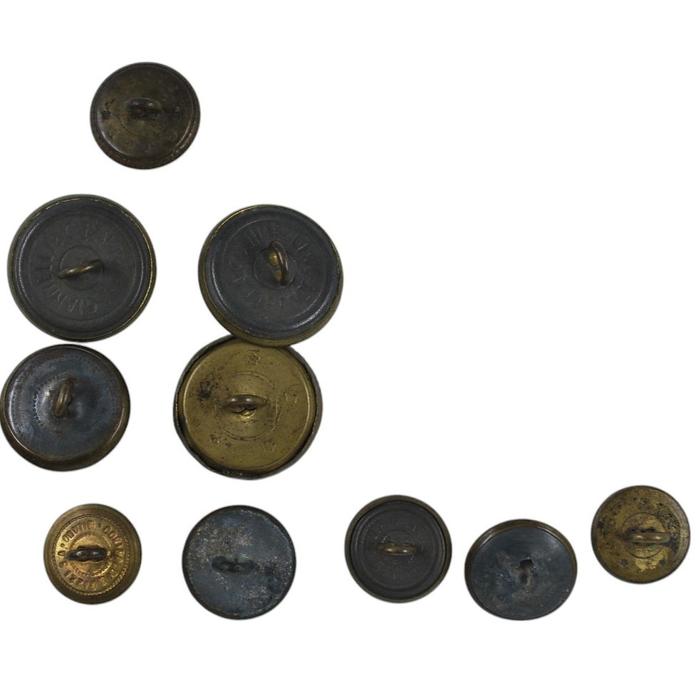 الصورة المصغرة: France - Artillery Belt Buckle (circa 1900) and Ten Artillery Buttons