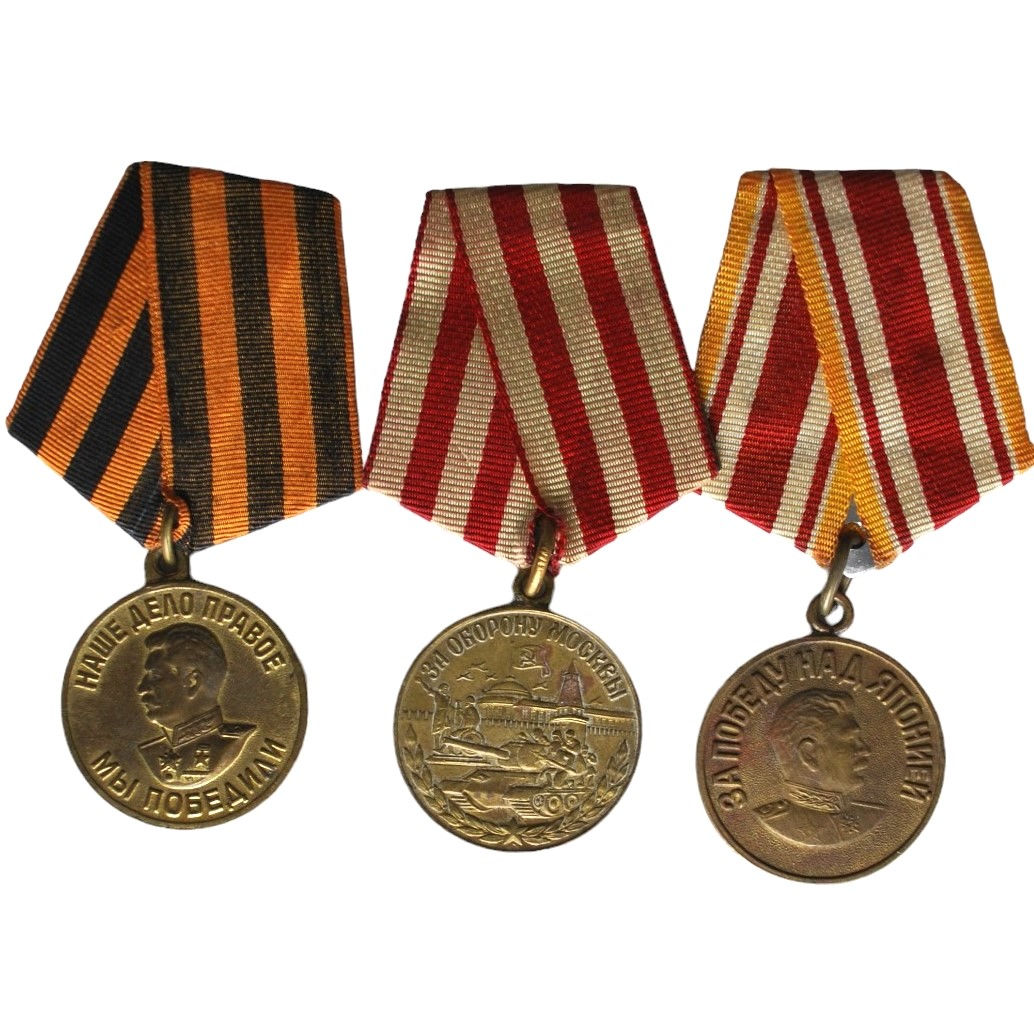 Soviet Union - Lot of three Medals