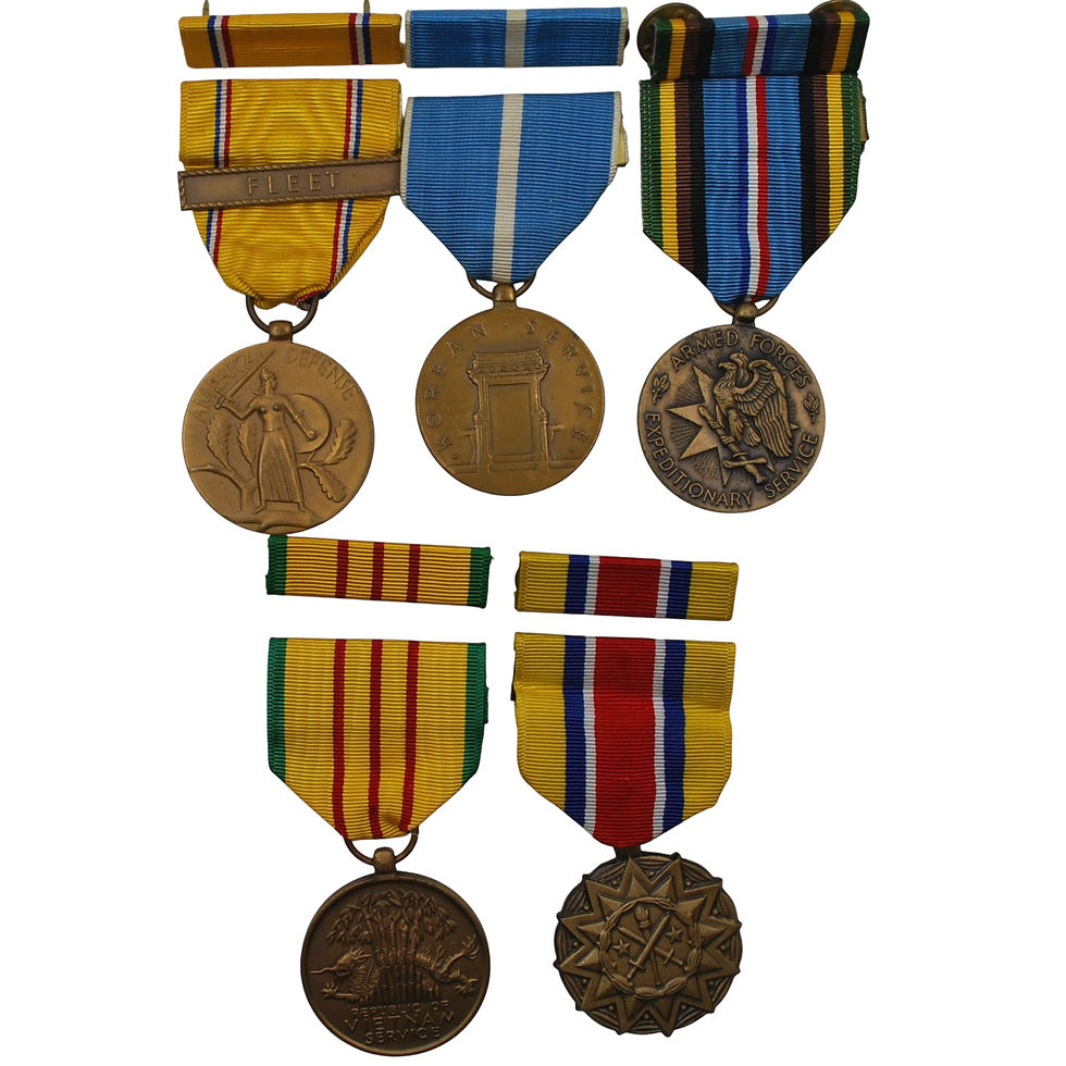 United States Medal Lot – Fleet, Korean, Vietnam, Expeditionary, Achievement