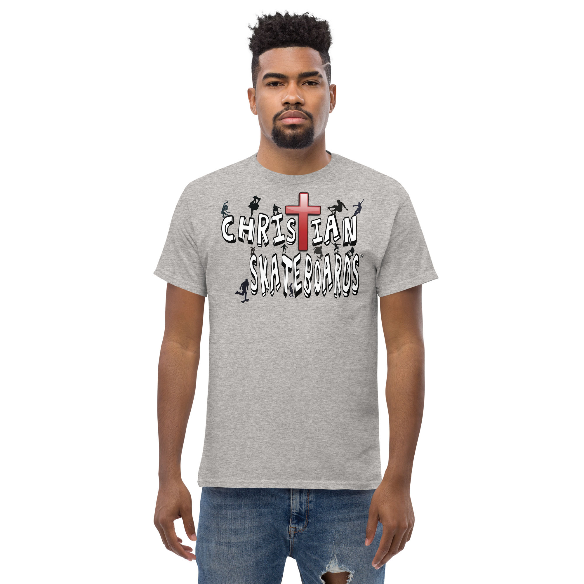 CHRISTIAN SKATEBOARDs  LOGO (all colors)  Men's classic tee