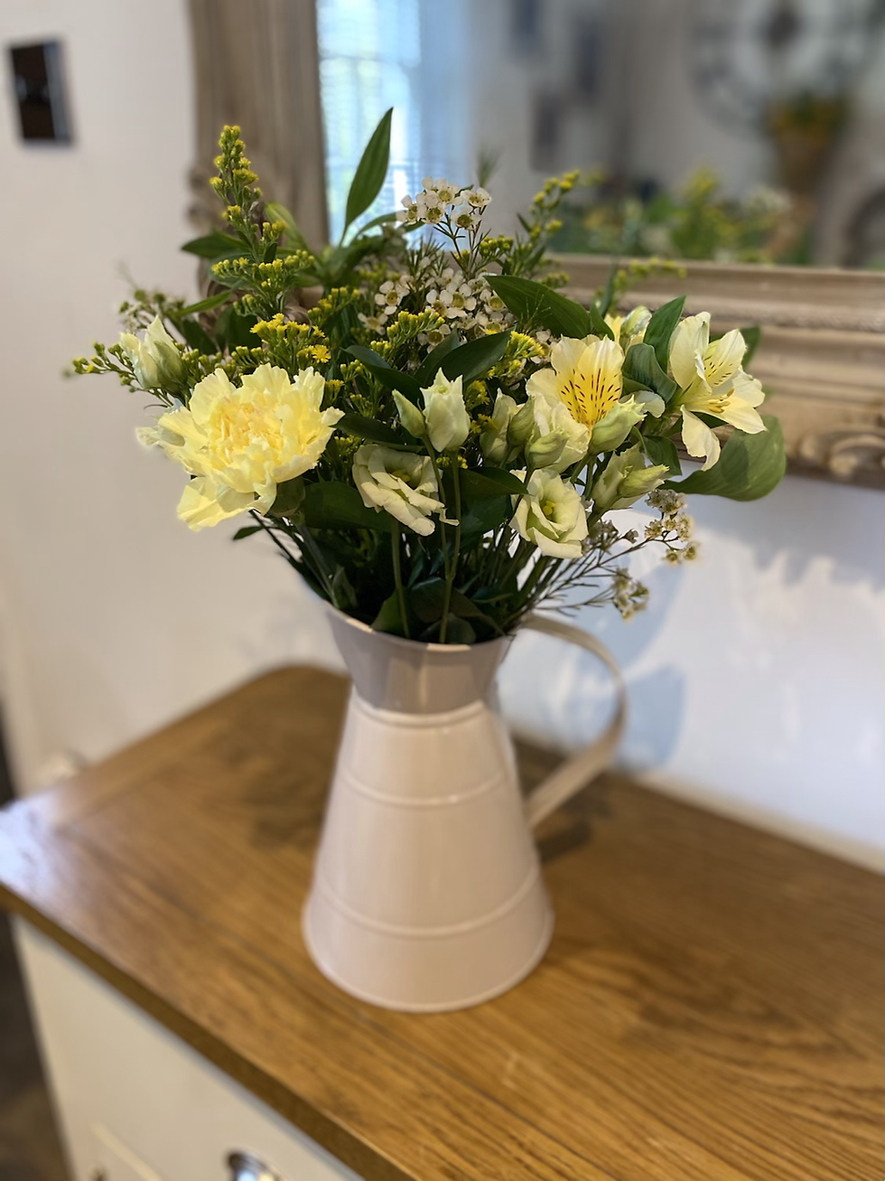 Thumbnail: Farmhouse jug and heart plaque