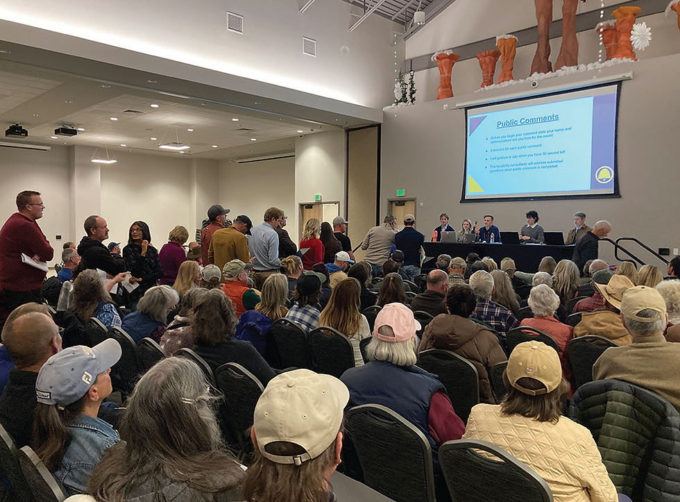 Crowd sharply challenges Willow feasibility study at January 7 public hearing