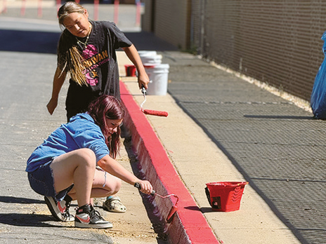 Fredonia students put service first