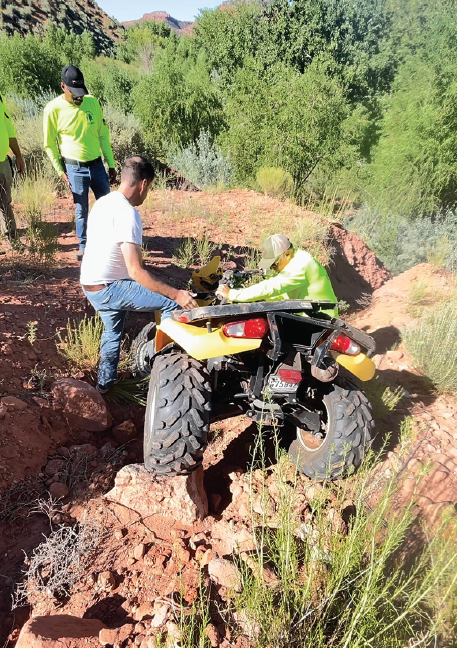 ATV rider injured after 50-foot tumble down Hog Canyon creekside