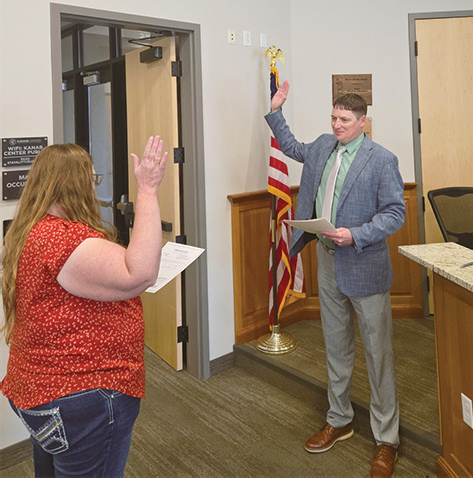 New Business Administrator presents at district meeting