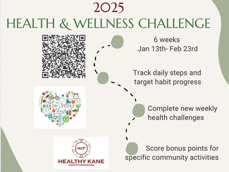 Registration now open for 2025 Health & Wellness Challenge for residents of Kane County region