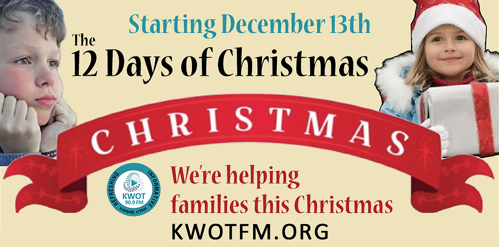 Local station KWOT Radio launches “12 Days of Christmas” giveaway