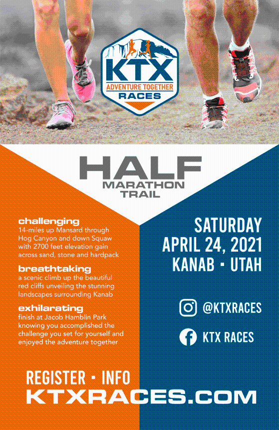 KTX Trail Half Marathon planned for April 24 in Kanab