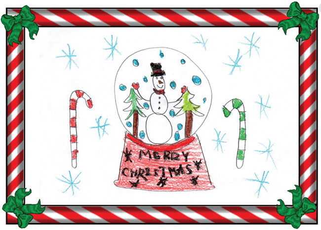 School District Christmas card design contest