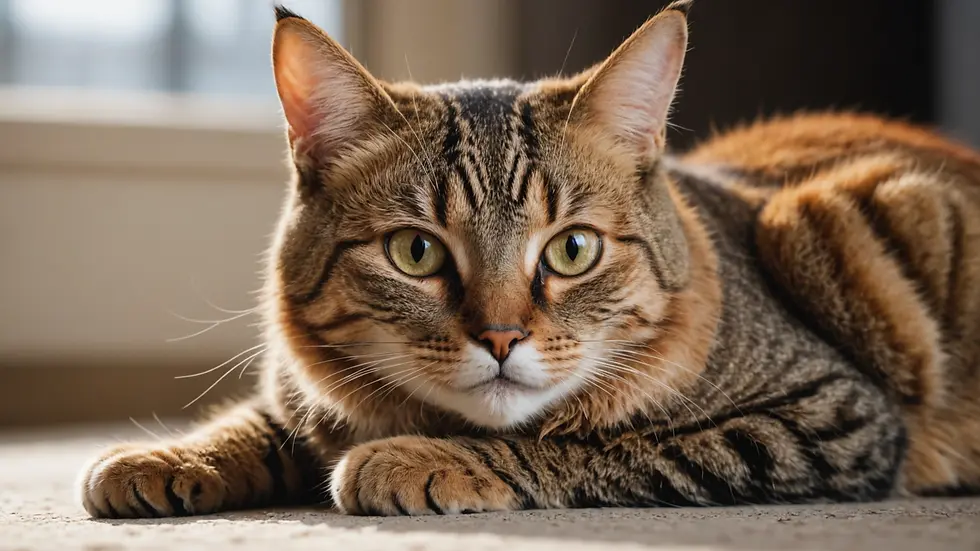 Close-up view of a domestic cat resting peacefully