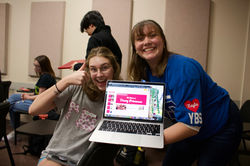 Showing off their Powerpoint