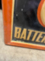 Original Vertical Exide Batteries Sign
