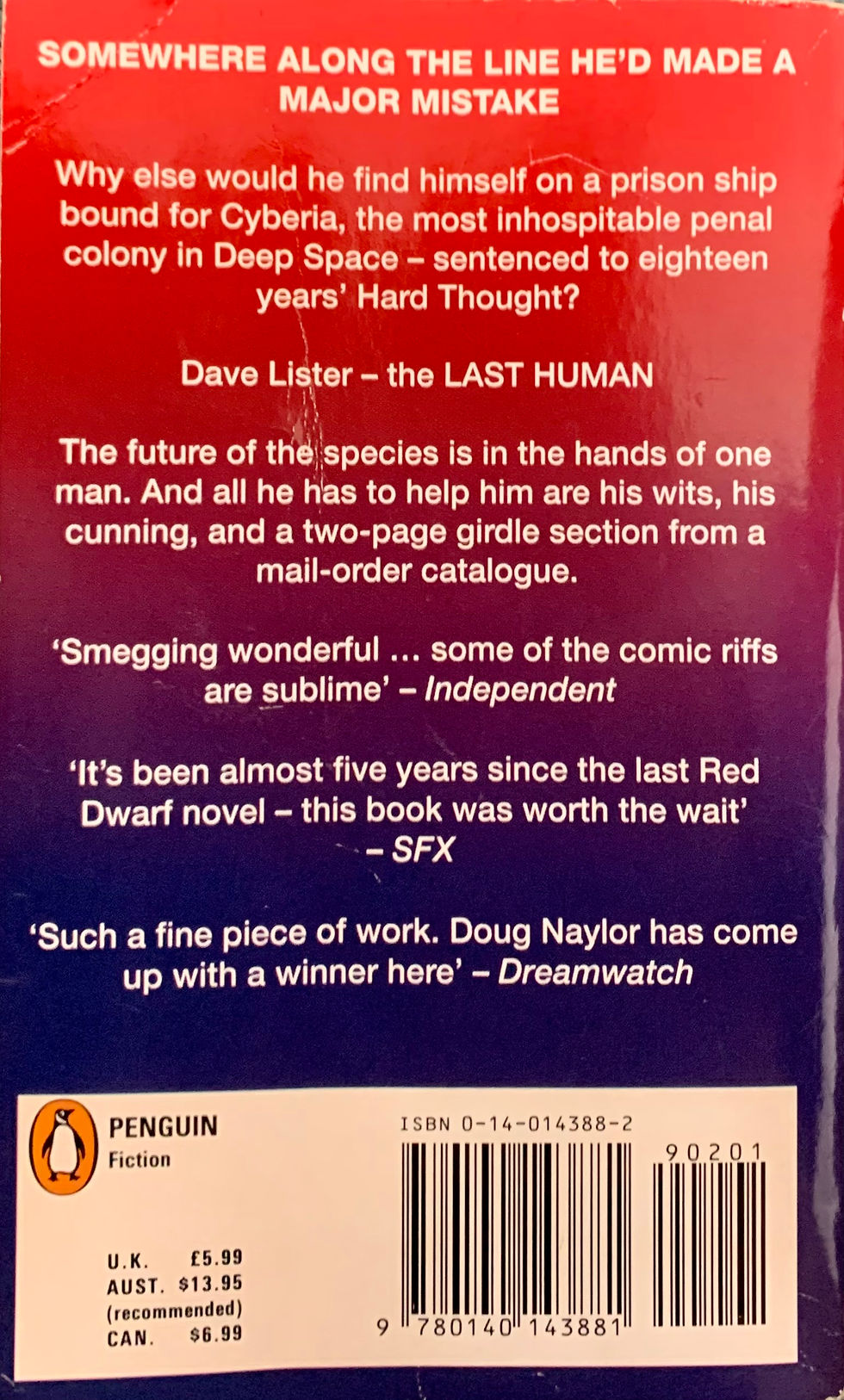 Thumbnail: Red Dwarf - Last Humans (Signed)