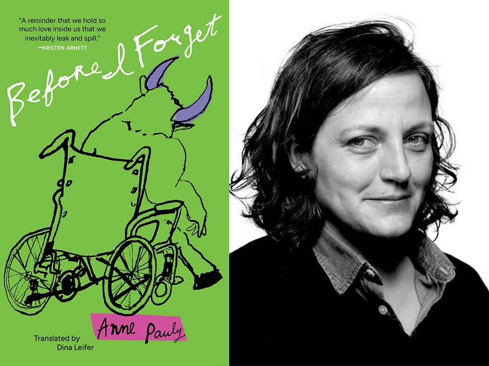 MIT / French Library Author Series: Anne Pauly presents Before I Forget. A collaboration with the Boston Book Festival