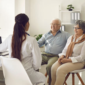 What happens during a cognitive test at the doctor's office?