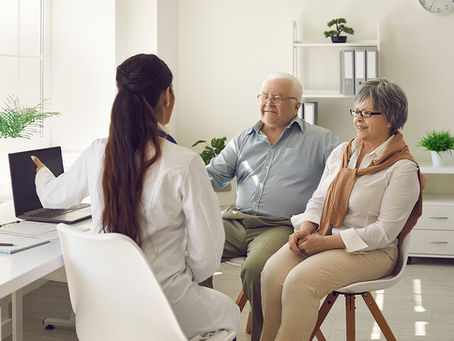 What happens during a cognitive test at the doctor's office?
