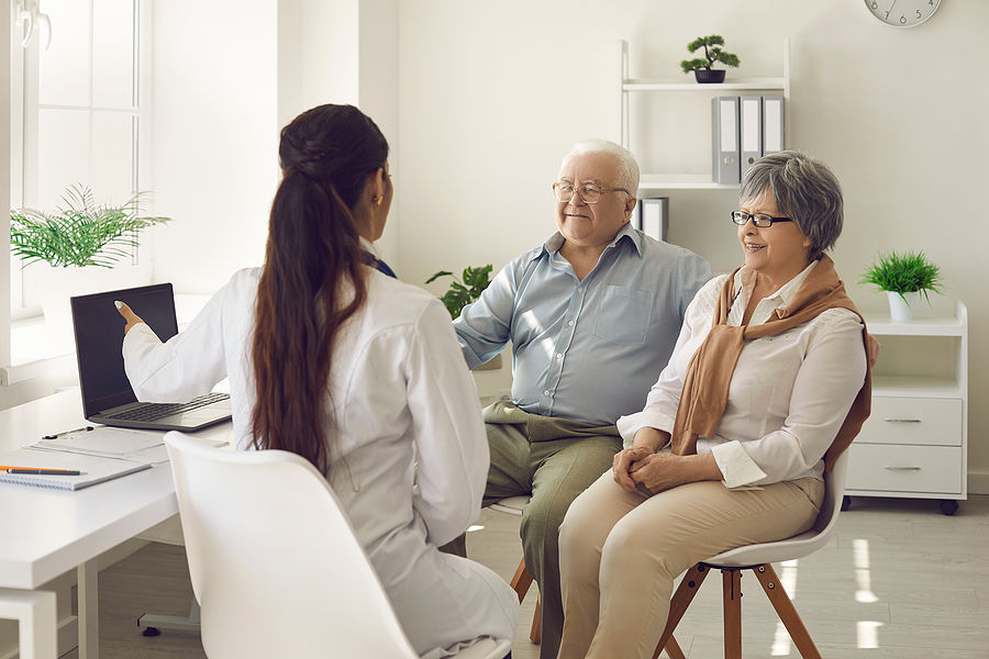 What happens during a cognitive test at the doctor's office?