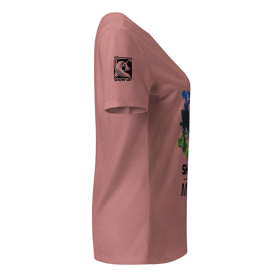 Thumbnail: Show Up for Mathias Women’s relaxed v-neck t-shirt