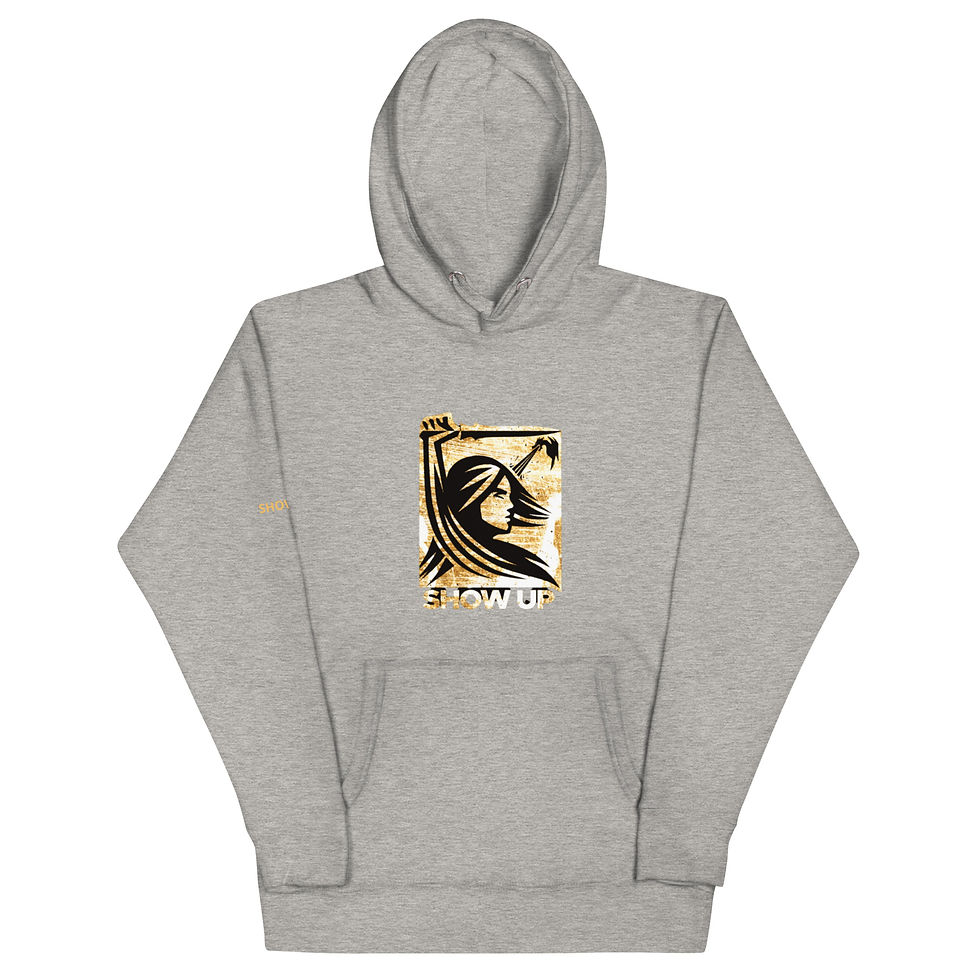 Thumbnail: Show Up Hoodie, Gold Logo 