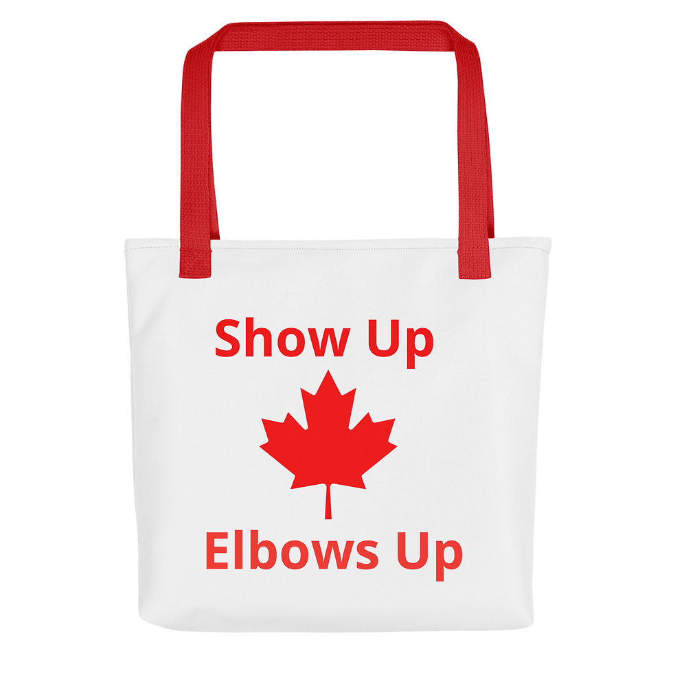 Thumbnail: Show Up Elbows Up Tote bag