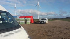 kurier anlieferung baustelle windkraft windenergie onshore