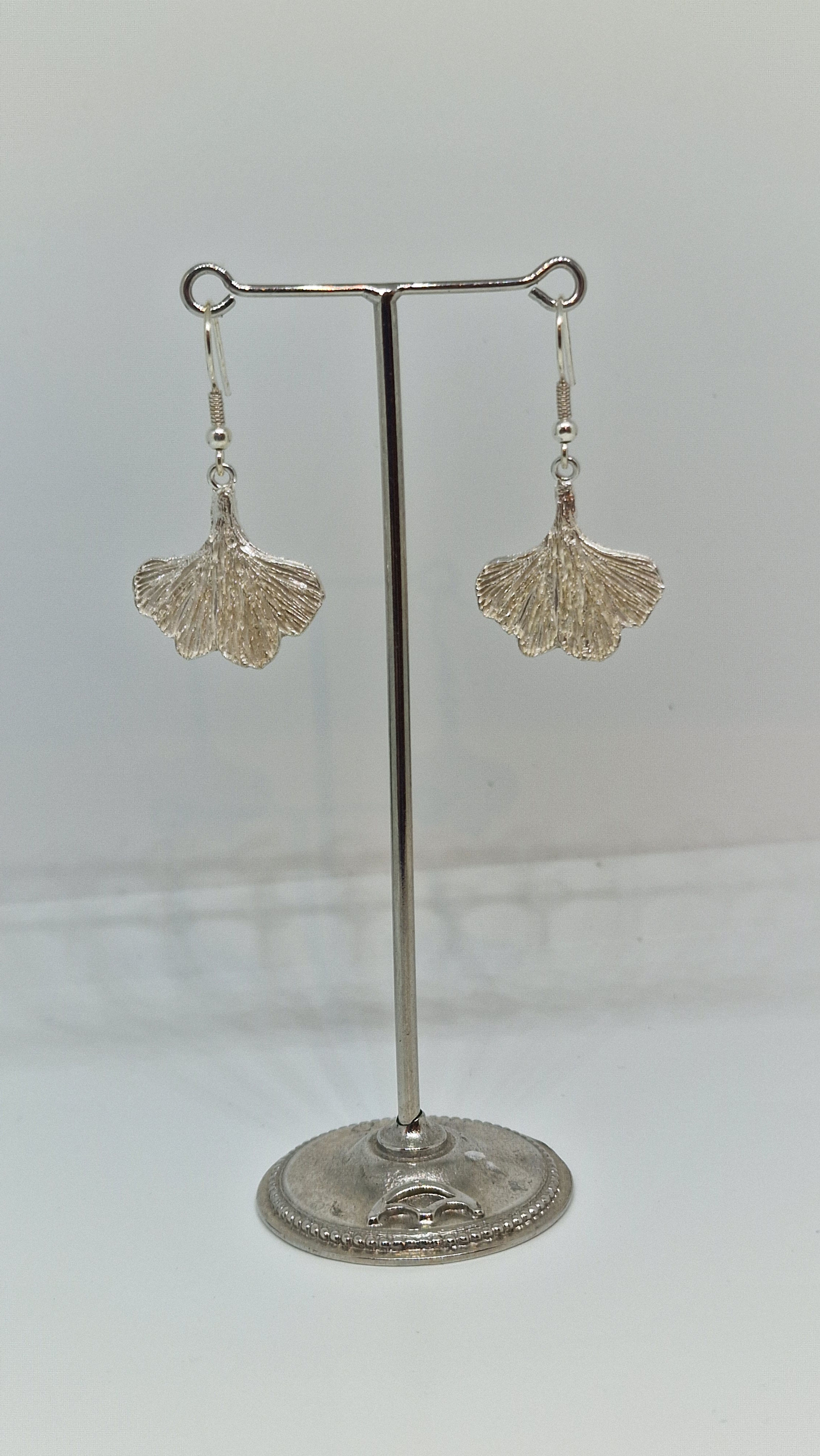 Ginko Ohrringe, 925-er Silber