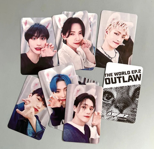 ATEEZ THE WORLD EP.2 OUTLAW - CATS MAKESTAR 1 Lomo Cards Set