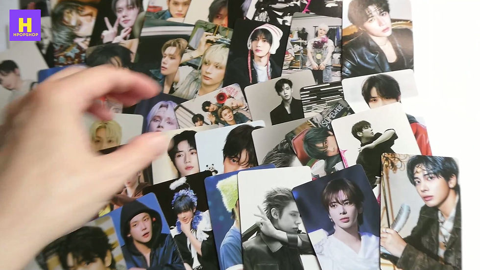 Thumbnail: TOMORROW X TOGETHER YEAR 7 55 PACK LOMO CARDS txt Video 1