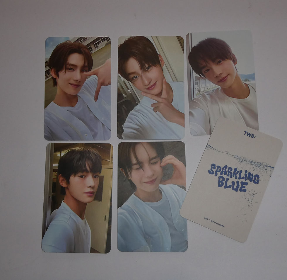 섬네일: TWS Sparkling Blue Album promo Lomo Cards Set of 6 cards