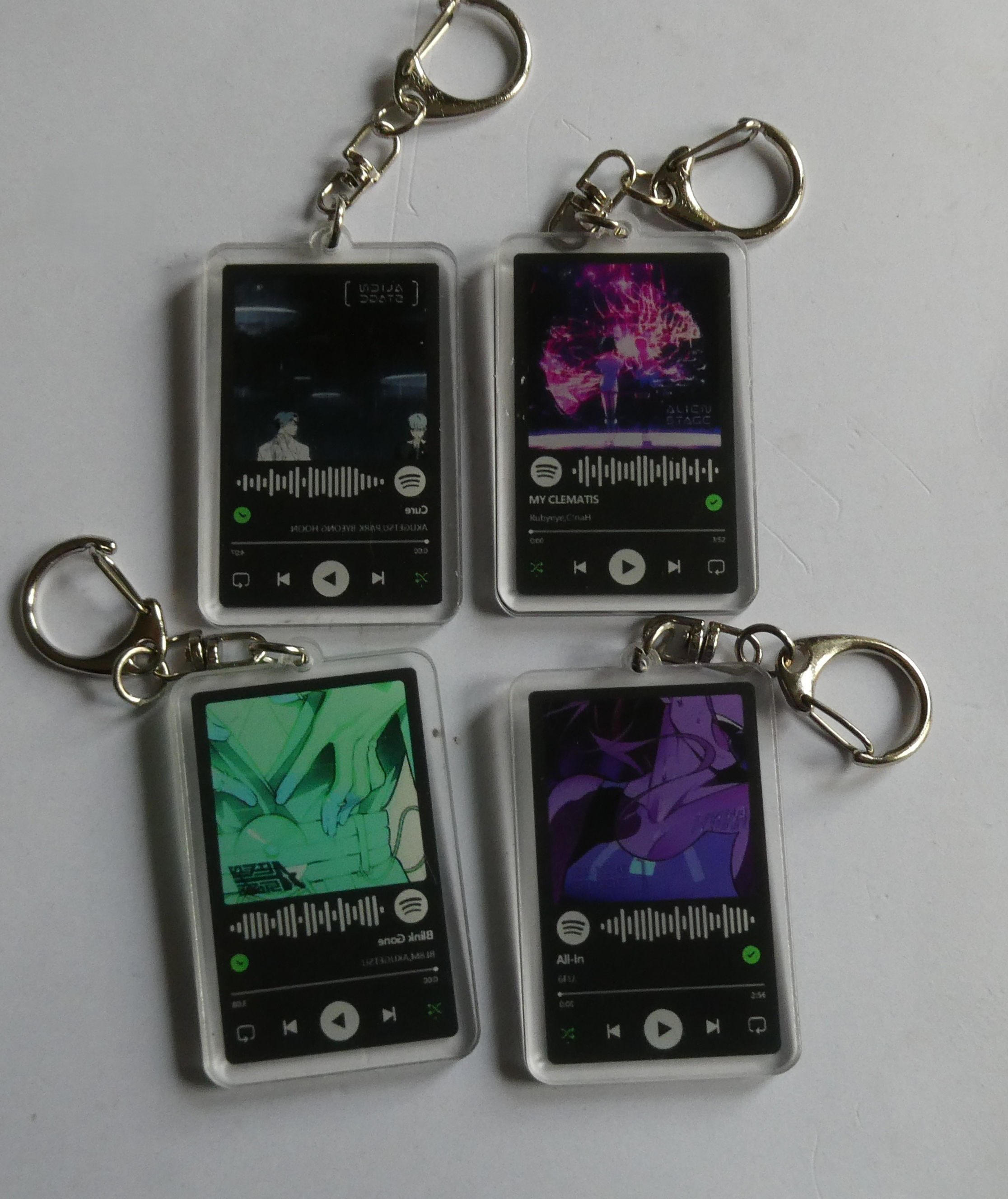 Alien Stage Spotify Code Keyrings