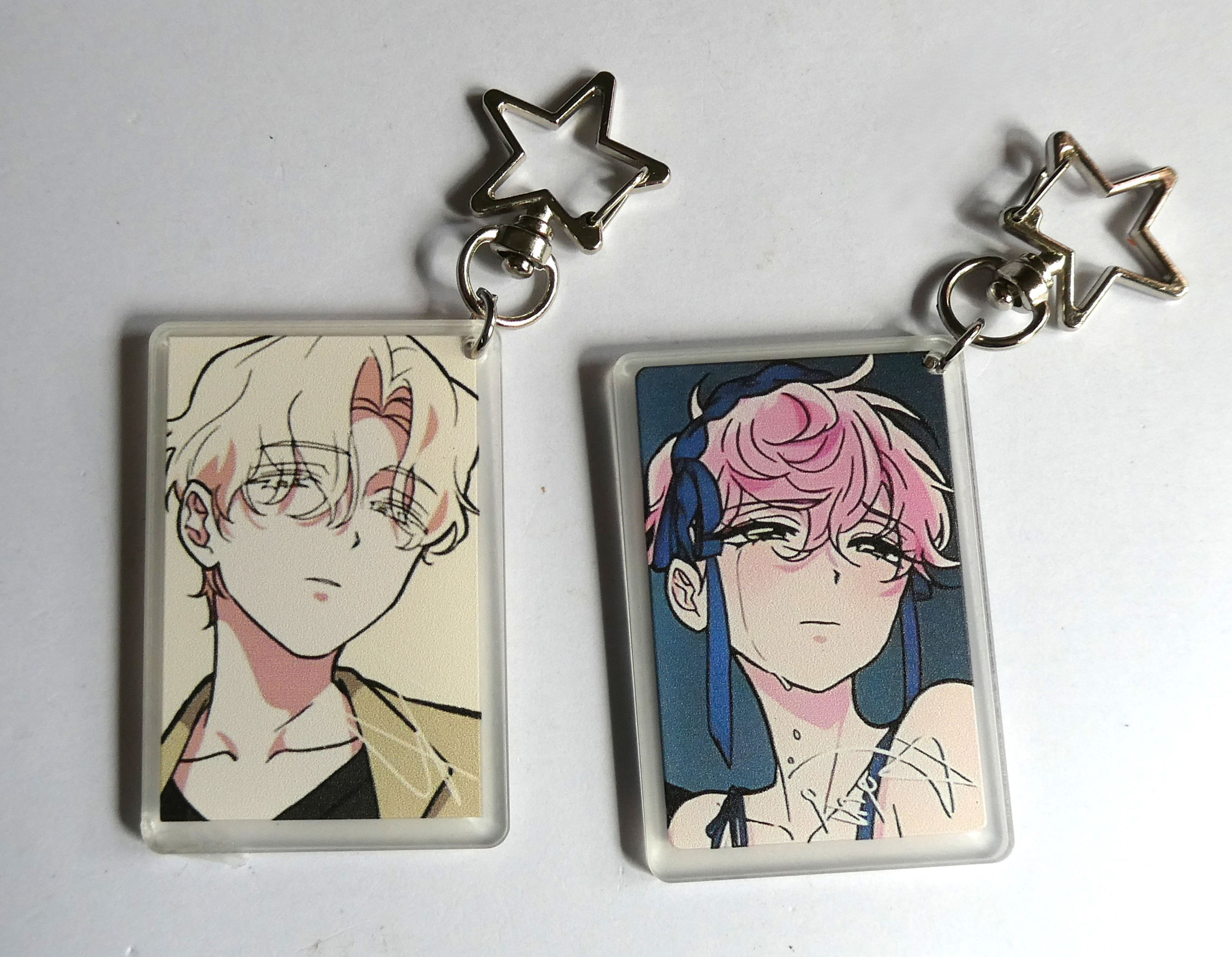 Alien Stage Square Acrylic Star clasp keyrings LUKA MIZI