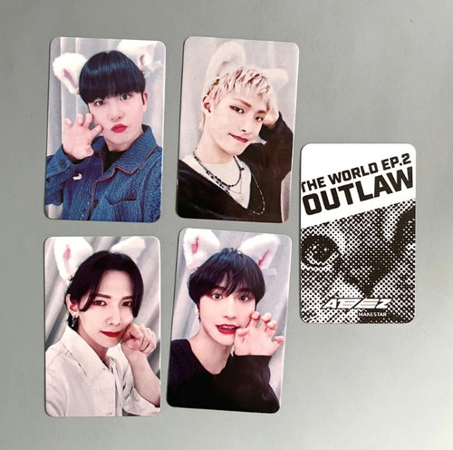 ATEEZ THE WORLD EP.2 OUTLAW - CATS MAKESTAR 1 Lomo Cards Set