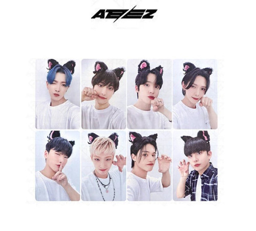 ATEEZ OUTLAW ソンファ MAKESTAR特典　猫耳　公式トレカ ATEEZ ソンファ トレカ セット MAKESTAR OUTLAW 特典 猫耳 ATEEZ