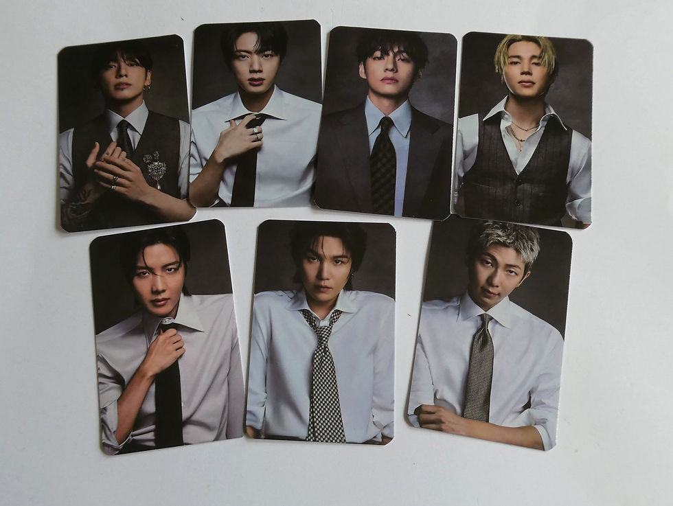 KPOP GLOBAL BOY BAND ARIRANG SUITS LOMO CARD SET