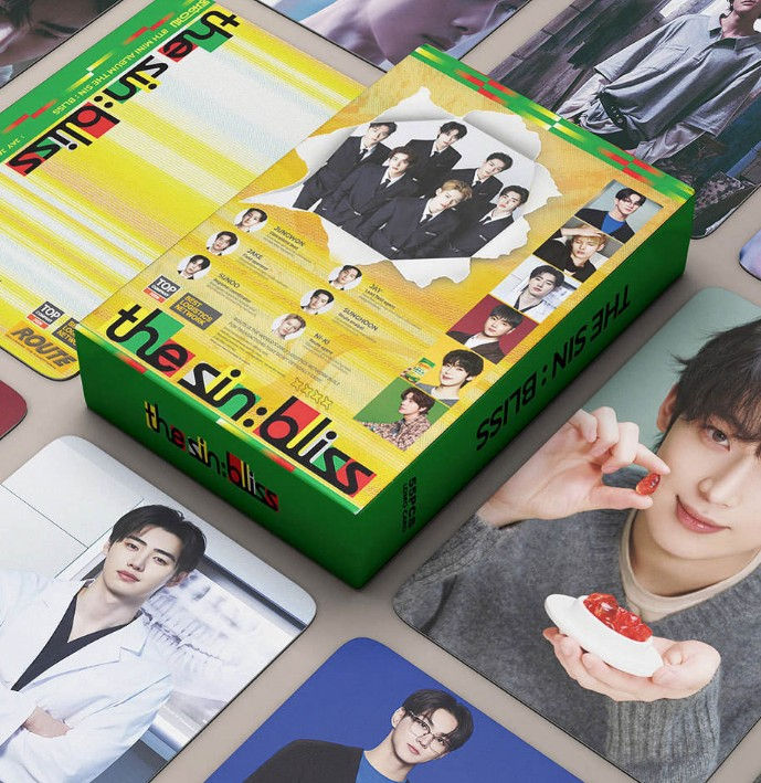 K-pop boyband multinational members Sin Bliss Lomo Cards 55 in pack