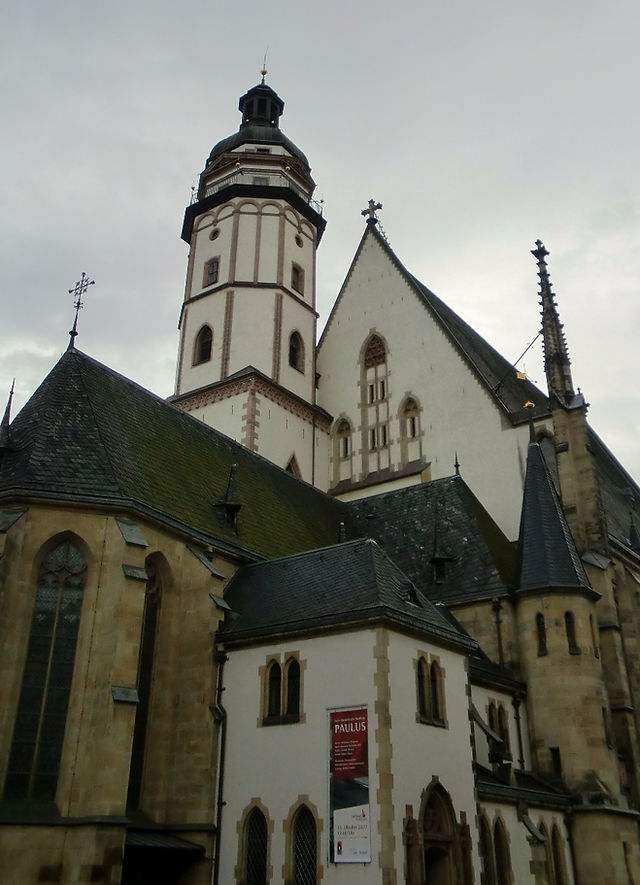 Auf Luther's Spuren in Mitteldeutschland. Leipzig - Thomaskirche