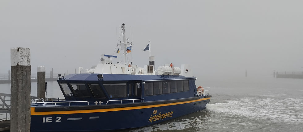 Entschleunigung pur auf Juist. Mit der Fähre auf Juist.. Inselexpress