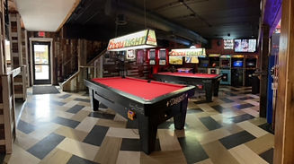 Two pool tables