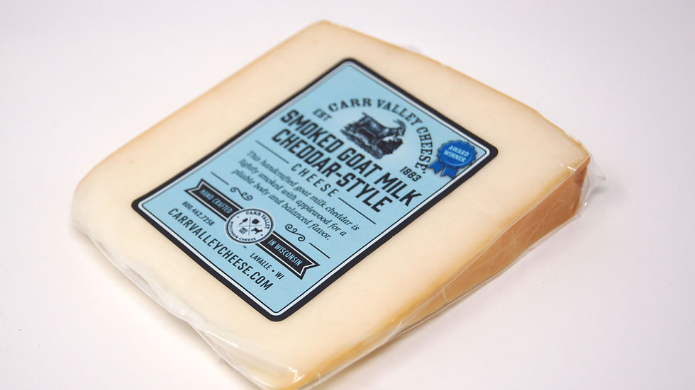 Thumbnail: SMOKED GOAT MILK CHEDDAR CARR VALLEY CHEESE
