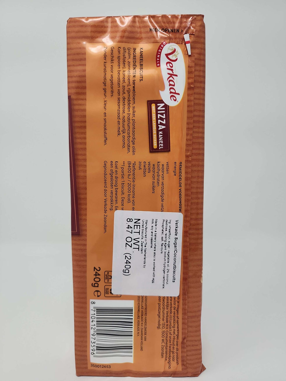 Thumbnail: CINNAMON COOKIES NIZZA 8.5 Oz