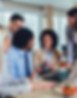 A diverse group of young business people working together creatively in an office