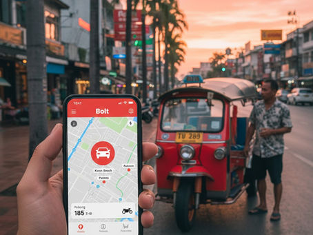 Transports à Phuket : Pourquoi Grab et Bolt sont vos meilleurs alliés en 2026
