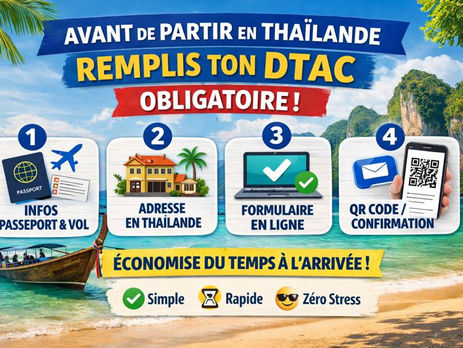 DTAC Thaïlande 2026 : 2 minutes avant le départ, zéro galère à l’arrivée