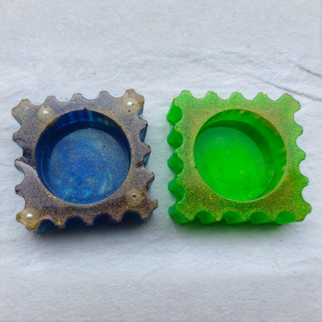Square Resin Candles (One Piece)