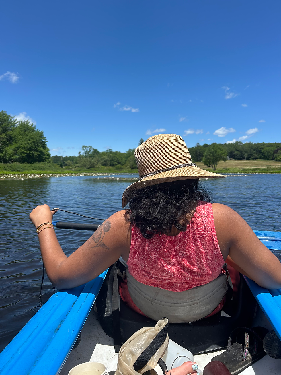 Me at work on a kayak