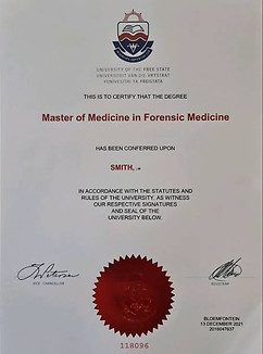 MSc in Forensic Medicine Kira Smith