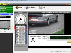 Targa System immagine telecamera varco
