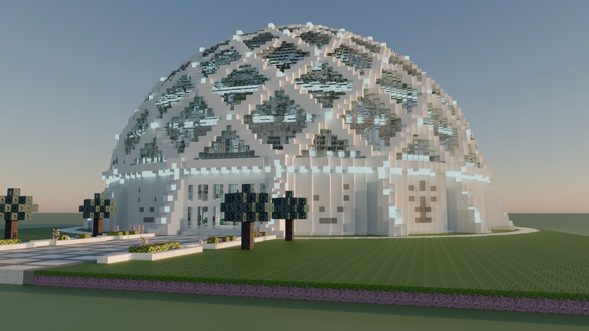 Glass Dome at dusk