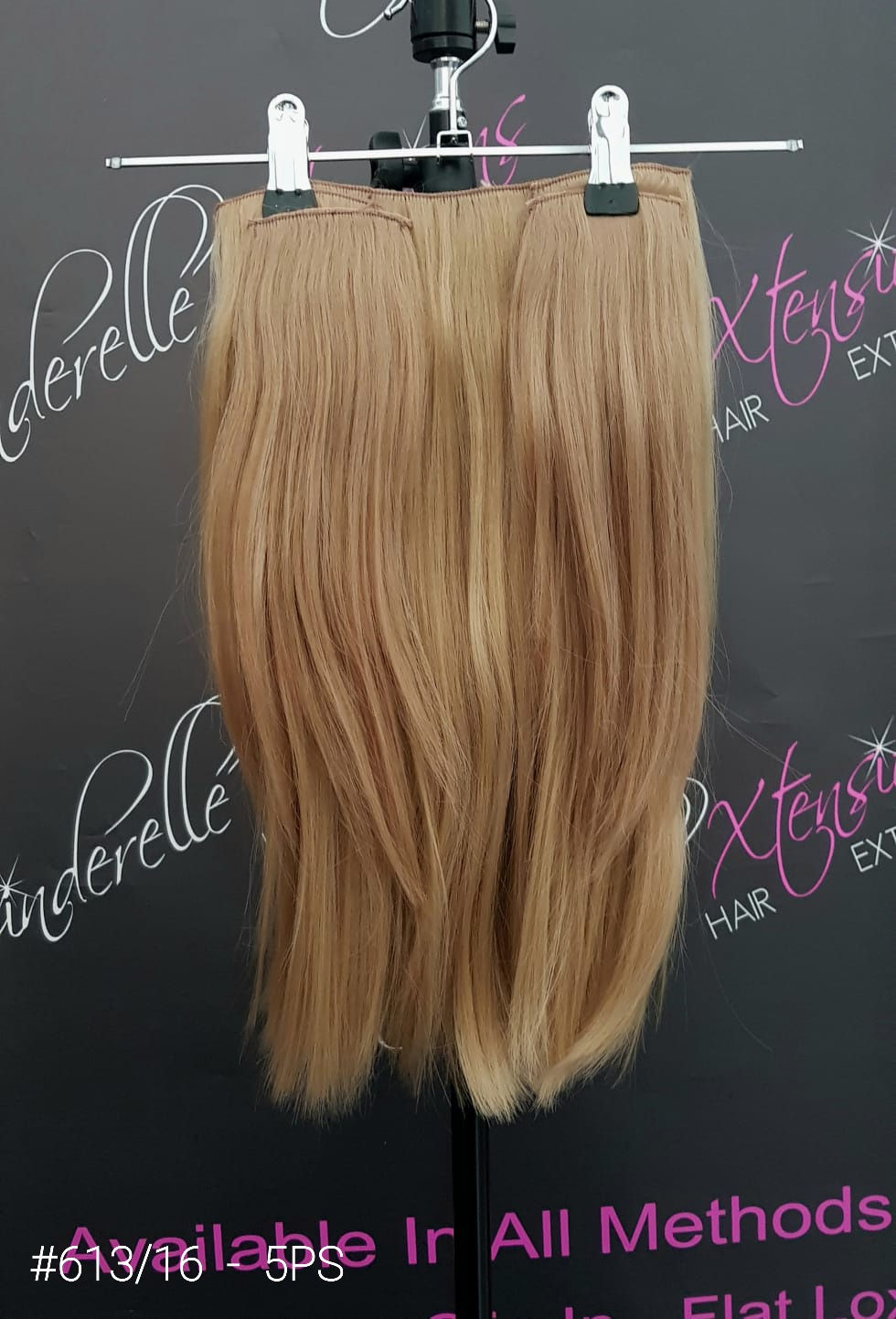 *SALE * Thermo Fibre Clip In Hair Extensions #18/22 Dark Blonde