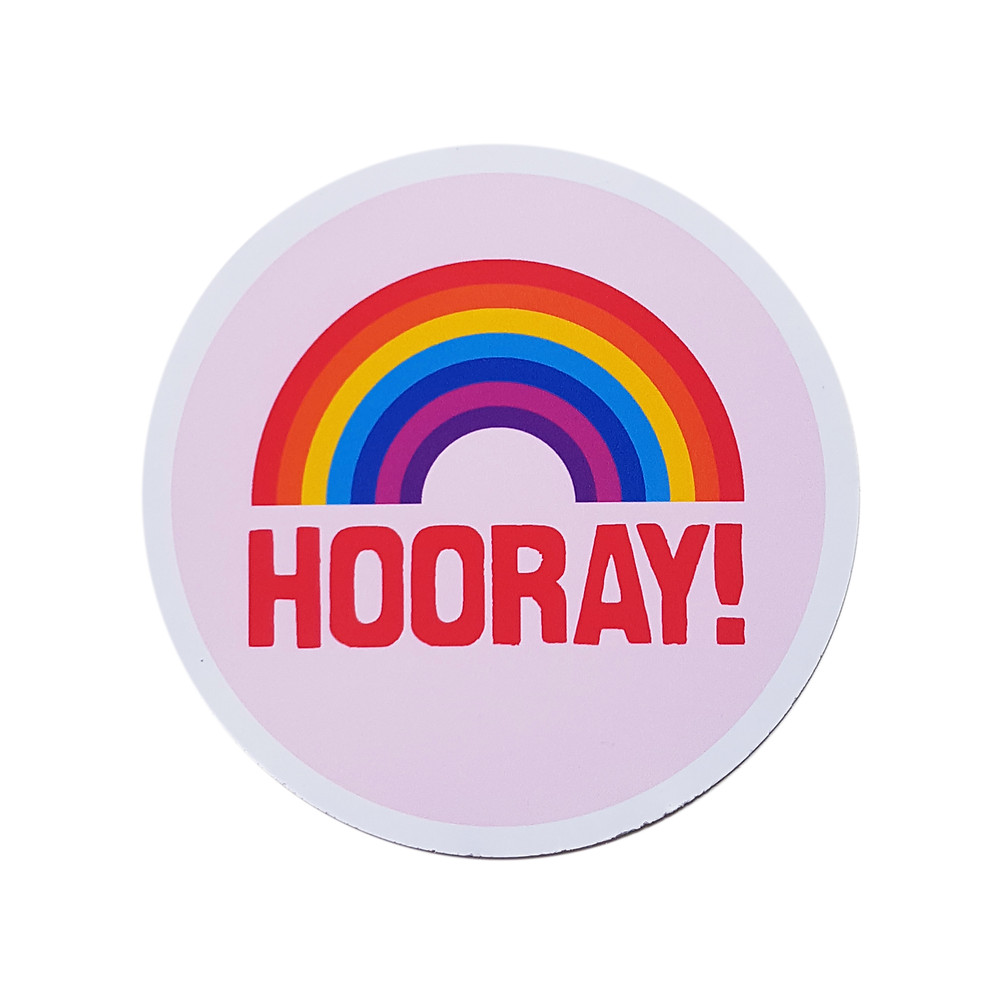 Hooray Sticker by Oh Hello! Studio